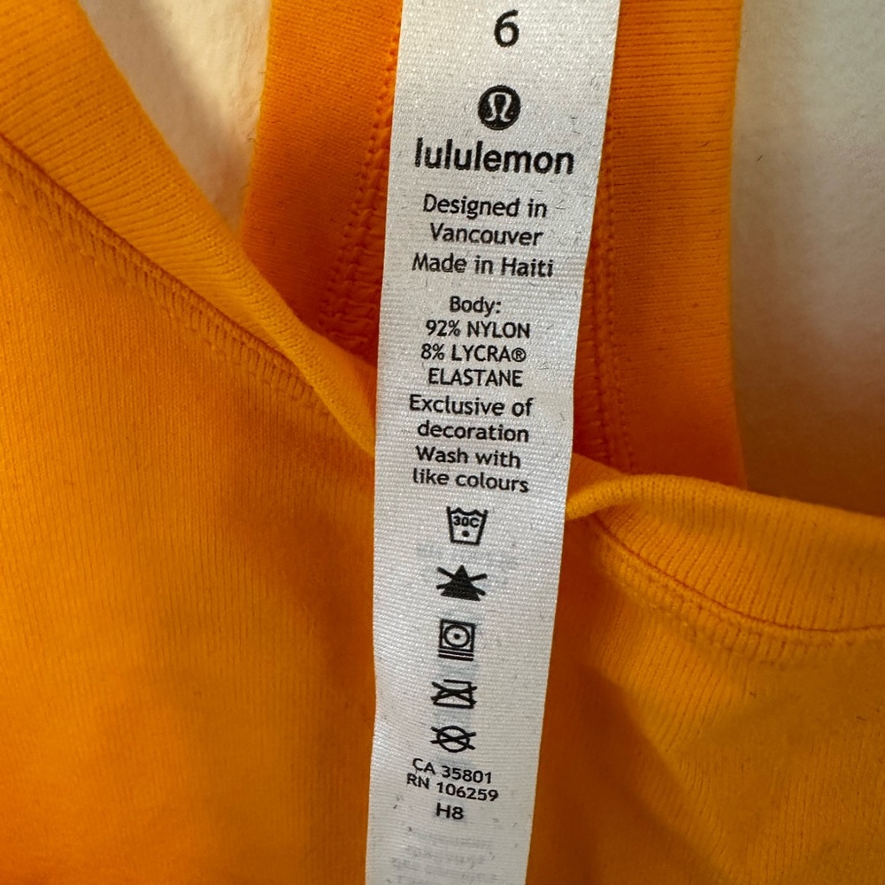 Lululemon Cool Razorback Tank Size 6 - Picture 7 of 7
